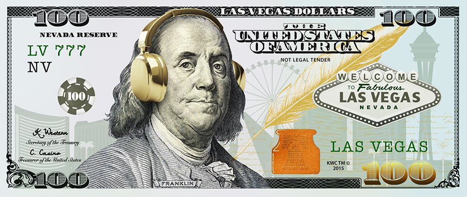 Novelty money design for Las Vegas